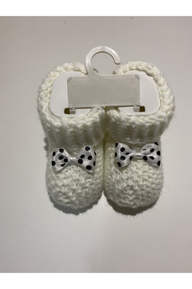 Baby Organik Yeni Doğan Hediyelik Örgü Bebek Patiği · görsel 2