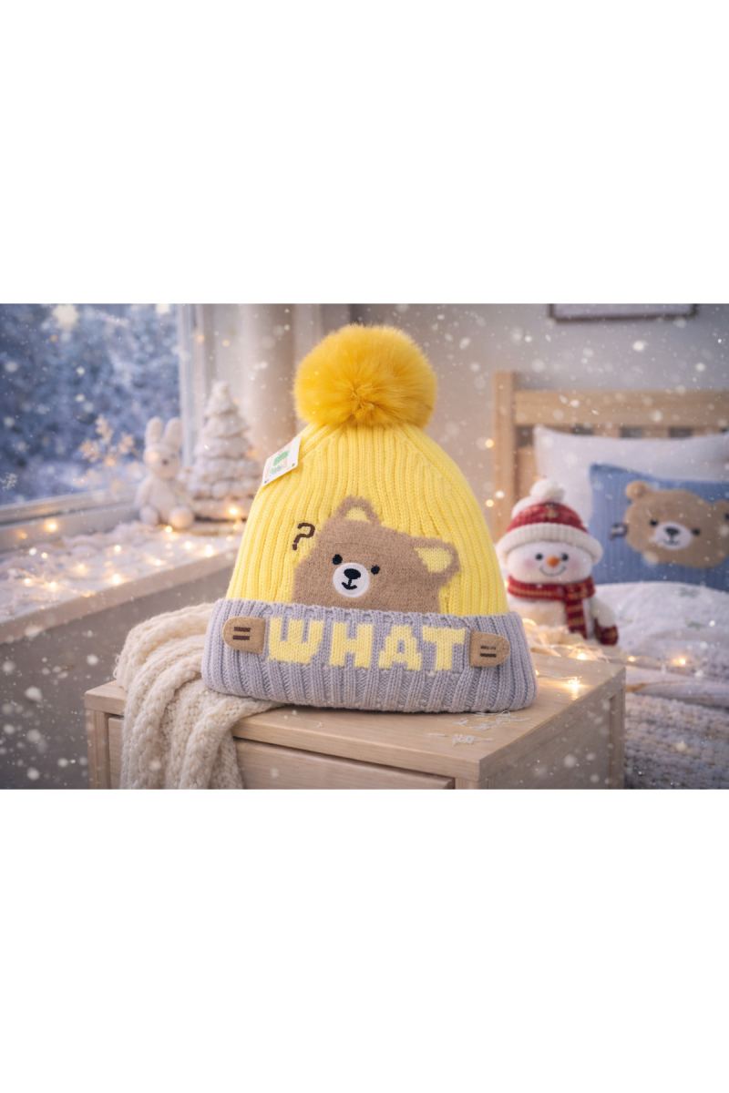 Bebek Çocuk Kışlık İçi Polar Bere - Şapka · görsel 2