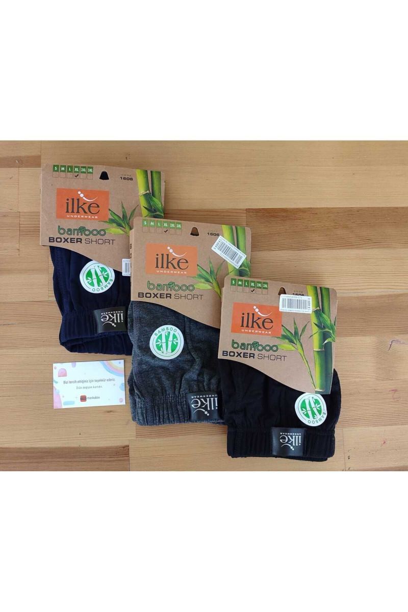 erkek boxer İLKE BAMBU BOXER MONKABOX 3LÜ · görsel 3